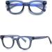 KACHAWOO ACTAT Retro Korean Style Anti-Blue Light TR90 Glasses - OL Blue-Ray Black Clear Frames for Eye Protection - Buy Online on GoSupps.com