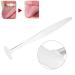 Silicone Portable Tongue Brush Cleaner - Ergonomic Oral Care Tool for Fresh Breath | White Transparent Design - Buy Online on GoSupps.com