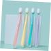 Beavorty 4 Party Toothbrush Set | Soft Cotton Fur Gentle Bristles for Adults | Ideal for Men & Women - Perfect for Body Care - Buy Online on GoSupps.com