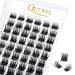 Quewel eyelash individually individual eyelash cluster eyelash segments wide foundation C curl Mix8-16 individual eyelashes for eyes make-up DIY eyelash extensions (lovely 02-c-mix) 1 piece (1 Pack) lovely 02-c-mix 8-16mm