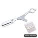 Ergonomic Handle Design Razors - Stainless Steel Shaving Knife for Beard Moustache Eyebrow & Body Hair Removal - 25 Blades Included (Silver) - International Shipping Available - Buy Online on GoSupps.com