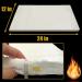 24" x12" x1" (Thick)Ceramic Fiber Blanket Fireproof Insulation Baffle Rated to 2400F, High-Temperature Resistance for Stoves, Kilns, Forges 24"*12"*1"/1 piece - Buy Online on GoSupps.com