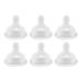 Buy Silicone Newborn Pacifiers - Soft Wide Mouth 6-Pack for Baby Comfort | International Shipping Available - Buy Online on GoSupps.com