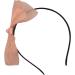 Topkids Accessories Thin Fabric Bow Alice Band Headband for Women & Girls Cute Girls Hair Accessories Pretty Coloured Bows on Head Band Hair Bands for Kids & Adults Bow Headbands (Peach) - Buy Online on GoSupps.com