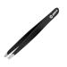 Ey brow's tweezers- eyebrow tweezers made of stainless steel- precision removal of facial hair ingrown hair professional blackhead and tick remover for men & women (black)