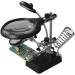Magnifying Glass with LED Light 2.5X 7.5X 10X Lens Helping Hands Magnifier Soldering Station with Clamp and Alligator Clips for Soldering Assembly Repair Modeling Crafts - Buy Online on GoSupps.com