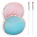 Deciniee nail art palette 2 pieces of art resin-nail mix palette and 2 nail pencils nail polish holder nail art painting manicure tools nail art display cosmetic mix tools