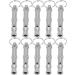 Premium Pet Training Pipe - 10 Adjustable Stainless Steel Dog Whistles | Stop Barking with Sound Waves | Multi-Function Keychain - Buy Online on GoSupps.com