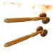 Minkissy 2-Piece Massage Roller Set | Wood Face Massage Tools for Skincare & Relaxation - Buy Online on GoSupps.com