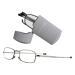 eye-spec Foldable reading glasses with mini case | High-quality design in 8 colors and 9 prescription strengths - Eye-Tech by +1.75 Gray