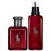 Ralph Lauren - Polo Red - Parfum - Men's Cologne - Refillable Cologne Set - With Absinthe Cedarwood and Musk - Intense Fragrance - 2.5 Fl Oz Bottle & 5.1 Fl Oz Refill