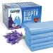 Tadge Goods Baby Disposable Diaper Bags 400 Pack Scented with Lavender - Odor Absorber Biodegradable Plastic Diaper Sacks for Trash Bag Essential Items - Bags for Dirty Diapers - Refill 400 Count 400 Count (Pack of 1)