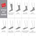 Hanes Men's X-Temp Performance Crew Socks 6-Pack - Size 6-12, Black Color - Buy Online on GoSupps.com