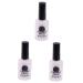 POPETPOP 3pcs Anti-overflow Glue Nail Polish Glue Polish Glue Palisade Nail Supplies Liquid mediumx3pcs Pinkx3pcs