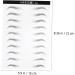 SKISUNO Artificial Eyebrow Patch 2 Sheets Stick on Brow Ladies Makeup Brow Eyebrow Makeup Tools s Water Proof 3d Patch - Buy Online on GoSupps.com