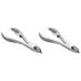 Yangyou 2X Professional Feet Toe Nail Clippers Trimmer Cutters Paronychia Nippers Podiatry Stainless Foot Care Tools