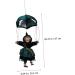HOMSFOU 3pcs witch gifts glow toys halloween props witch decor Hanging Witch Ornament Halloween Tree Hanging Halloween Party Decor parachute decorate black clothes supplies plastic Without - Buy Online on GoSupps.com
