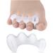 ANIPOL Silicone Toe Caps - 1 Pair, Three-Hole Design for Hallux Valgus, Corrector Pedicure Toe Separator - White - Buy Online on GoSupps.com