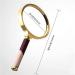 Spacmirrors Magnifying Glass Hd Lens Identification Cylinder Identification Watches DIY Crafts Carving 6X Handheld Magnifying Glass Wood Handle for Scale Measurement Magnifier - Buy Online on GoSupps.com