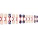 24Pcs/Box Fake Nails Press on Short Reusable with Designs Set French Artificial Wearable Fake Nail Stick-on Nails Tips Press on Nails for Wide Nail beds Long Length Cute Designs Summer - Buy Online on GoSupps.com