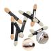 Zonster 10 Pieces Dual Sided Eyeshadow Brush Sponge Applicator Disposable Eye Shadow Brush Eye Oval Makeup Applications 5.5-7.5cm