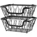 Fruit Basket Bowl 2 Tier Metal Fruit Basket Display Stand Vegetables Fruits Bread Counter Storage Organizer Kitchen Bathroom Decoration Fruit Bowls - Buy Online on GoSupps.com