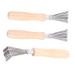 DOITOOL Nettoyeur De Brosse Cheveux Et Peigne 3 Pi ces Petit Outil De Nettoyage Pratique Pour Diff rents Types De Cheveux Usage Domestique Et Voyage 11.5X2.5X1.5CM kaki