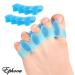 6 Pieces Gel Toe Separators - Bunion Corrector & Toe Alignment Spacers for Pain Relief | Blue - Buy Online on GoSupps.com