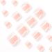 White Glitter Short Square Toe Fake Press On Toenails | Glossy Acrylic False Toenails for Women - 24pcs - Buy Online on GoSupps.com