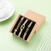 Gold and Silver Bracelet Hair Ties - 2-in-1 Elastic Hair Accessories for Women - Beige and Black Ponytail Holders - 3PCS Beige Gold NEW - Buy Online on GoSupps.com