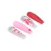 Brishow Red Press-On Nails with Heart Rhinestones | 24 Ballerina Acrylic Fake Nails for Women & Girls - International Shipping - Buy Online on GoSupps.com