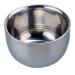 FRCOLOR Shaving Bowl Stainless Steel Shaving Soap Bowl Shaving Mug Shaving Foam Cream Cup Shaving Accessories for Salon Shop Home