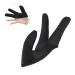 minkissy 1pc Hairdressing Three Finger Cover Hairdressing Finger Glove Hair Straightener Glove Tool Curling Wand Billiard Straightener Gloves Hair Dye Gloves Hairdressing Finger Cover Hand Black 11x10cm - Buy Online on GoSupps.com