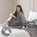 Thermal Heating Blanket 150x180cm | Electric Blanket with 6 Temperature Levels & 4 Timer Functions | Automatic Switch-Off | Washable Flanel for Home & Office - Buy Online on GoSupps.com