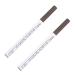 ULTECHNOVO 2 pi ces Crayon Sourcils Liquide Marron Micro-fourchette Pointe Fine Longue Tenue pour Maquillage Naturel