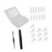 Beavorty 1 Set Nail set Nail Tips Clip Extension Nail Plate nail extension Manicure Grinding Strip DIY manicure kit professional nail kit white High heel stiletto plastic