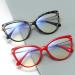Buli Cat Eye Reading Glasses for Women - Schildpatt Oversize Prescription Glasses (+3.00 Red) - Stylish Reading Aid with Spring Hinge - Buy Online on GoSupps.com