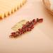 BERYUAN Women Wine Red Color Crystal Flowers Hair Comb Teardrop Rhinestone Hair Comb for Wedding Women and Girls Hair Comb Slide Bride Hair Accessories for Brides Bridemaids - Buy Online on GoSupps.com