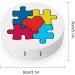 Autism Awareness Heart Puzzle Contact Lens Case - Portable Round Storage Box & Mirror for Travel & Daily Use - Buy Online on GoSupps.com