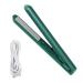 2 in 1 Dual-Purpose Hair Curler Mini Hair Straightener Travel Curling Iron Portable Mini USB Hair Curler Green