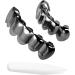 Halloween Tooth Replacement Costume Set - 2 Dental Prostheses Accessories for Adults | Removable Single Tooth Decoration for Cosplay & Punk Style | Black - 5x1cm (2pcs) - Buy Online on GoSupps.com
