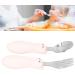 Baby Fork Spoon Fine Workmanship Safe Cute Shape High Temperature Resistant Exquisite Beautiful Toddler Feeding Utensils for Feeding(Off-White) - Buy Online on GoSupps.com