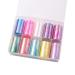 Tvnakdfq 10 Rolls Nail Transfer Foil Holographic Nail Art Foil Decals for Nails Fingernail Stickers