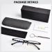 FONHCOO Half-Rim Reading Glasses for Men & Women - Blue Light Filter Visual Aid for Seniors - Stylish & Comfortable 1.0x Magnification - Buy Online on GoSupps.com