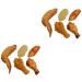 Zerodeko 10 Pcs Simulation Chicken Leg Chicken Wings Imitated Chicken Wings Chicken Wings Models Kitchen Props for Home Fake Food Lifelike Fast Foods Food Decor Chickens Pvc Toy Artificial Assorted Colorx2pcs 11X3.8X2.2CMx2pcs