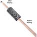 4pcs Pool Cue Cleaner & Burnisher Set - Black Grey Fabric Towel for Shaft Polishing - Buy Online on GoSupps.com