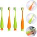 Minkissy 12-Pack Extra Soft Travel Toothbrushes for Kids | Perfect Children s Carrot Toothbrushes | TPR Manual Toddler Essentials - Buy Online on GoSupps.com