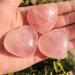 Natural Crystal Rough 3pcs Natural Crystal Stone Rose Quartz Love Heart Shaped Stone Crystal gemston 30mm - Buy Online on GoSupps.com