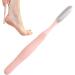 Eventerde Foot Rasp Foot File | Long Handled Toe Cleaning Brush Foot File Shower Foot Scrubber Skin Removal Foot File Callus Remover Long Handled Toe Brush for Wet and Dry Feet Pink - Buy Online on GoSupps.com