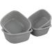 Lesbin Plastic Square Dish Basin Tub 12 Quart Set of 4 - Buy Online on GoSupps.com